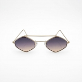 Óculos de Sol Proteção UV400 - Dourado Lentes Degradê