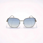 Óculos de Sol Proteção UV400 - Prata Lentes Azul