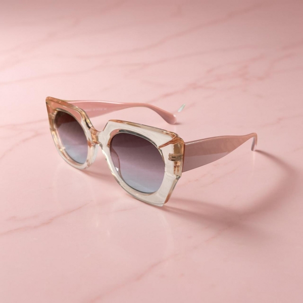 Óculos de Sol Proteção UV400 - Rosa Claro