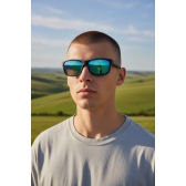 Óculos de Sol Proteção UV400 - Preto/Azul