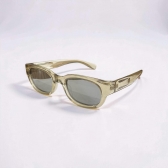 Óculos de Sol Proteção UV400 - Marrom Claro Transparente