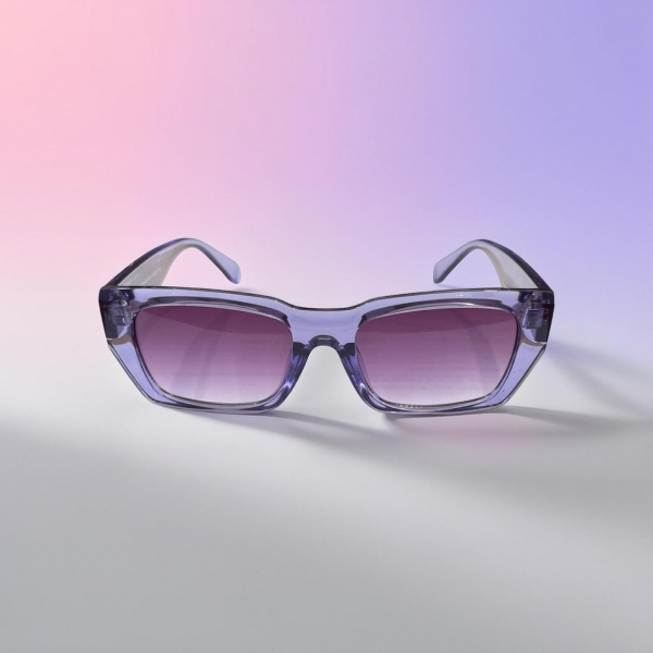 Óculos de Sol Proteção UV400 - Roxo Transparente